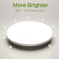 thumbnail image 2 of Lámpara de techo LED redonda ultrafina IRALAN, iluminación para dormitorio, pasillo, baño, sala de estar, blanco neutro, blanco frío, blanco cálido, 48 W, 36 W, 24 W, 18 W, 2 of 5