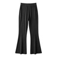 thumbnail image 5 of uvwlwu Womens High Waist Flared Yoga Pants Elastic Waist Casual Bell Bottom Trousers with Side Pockets Stretch Comfort Active Bottoms for Daily Workout Wear,M, 5 of 5