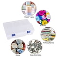 thumbnail image 2 of Contenedor de almacenamiento organizador de plástico de doble capa para pendientes, anillos, cuentas, artículos pequeños, caja para manualidades, 8 rejillas, 23*16*6cm, 2 of 6