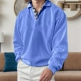 thumbnail image 2 of Ketyyh-chn99 Men's Polo Shirts 2023 Boho Long Sleeve Casual Loose Tops BU2,M, 2 of 4