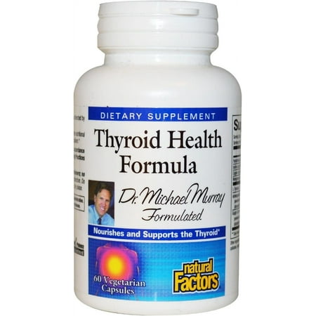 Natural Factors Thyroid Health Formula, Nutritional and Herbal Support, 60 Capsules
