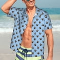 thumbnail image 5 of Lsque french Bulldog Face pattern Hawaiian Shirt for Men, Unisex Summer Beach Casual Short Sleeve Button Down Shirts-3X-Large, 5 of 9