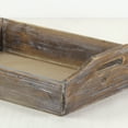 thumbnail image 6 of Kitchen Dinning Gift Deep Wooden Shabby Brown Tray With Side Handles, 6 of 7