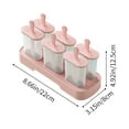 thumbnail image 3 of Ice Cream Mold, Popsicle Maker with 6 Slots, Pink Yellow Green Blue Plastic Tray, Non-stick & Easy Release for Homemade Ice Pops, for Family Fun & Summer S,Vsgery, 3 of 6
