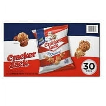 Cracker Jack Caramel Coated Popcorn & Peanuts, 1.25 oz Bags, 30 Count