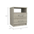 thumbnail image 2 of 2-Drawer Nightstand | Store Books & Phones | Bedroom Surroundings, 2 of 3