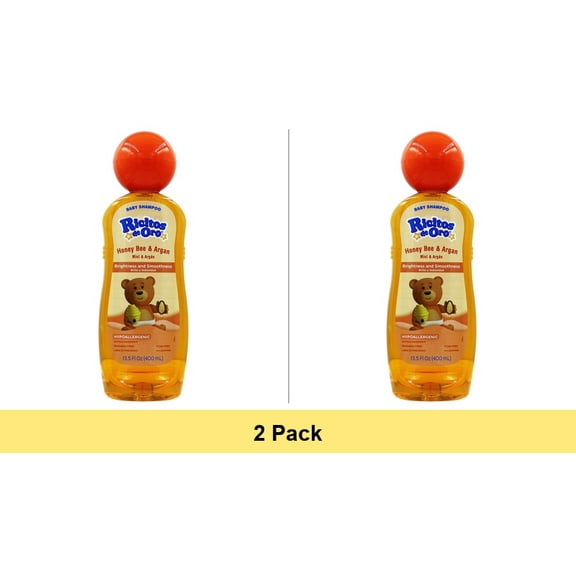 Ricitos De Oro Honey Bee Baby Shampoo, 13.5 fl oz (Champu de Bebe) - 2 Pack
