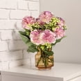 thumbnail image 6 of Moocorvic 7 Heads Artificial Peony Bouquet - Faux Blush Pink Cloud Lotus Flowers - Realistic Silk Floral Stems for Wedding Centerpieces, Home Table Decor & Vase Filler, 6 of 7