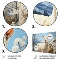 thumbnail image 3 of Designart "Alpaca Blue horizon II" Animals Metal Wall Decor, 3 of 5