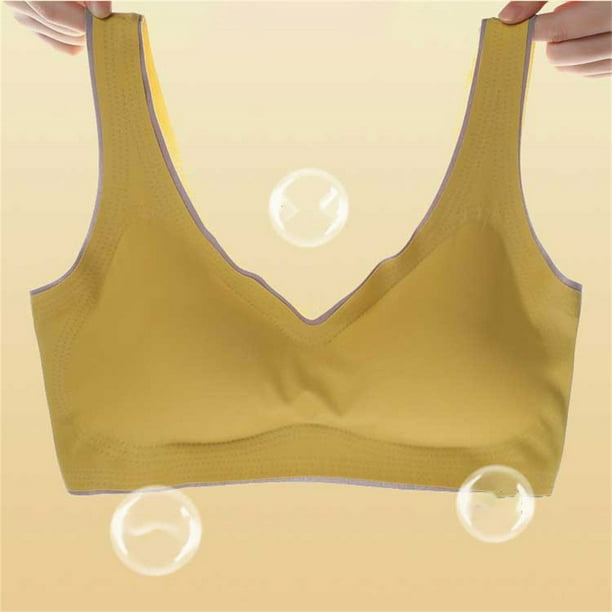 nsendm Female Underwear Adult Work Out Woman Women's High Impact Sports Bra  Wirefree Push Up Full Coverage Running Yoga Bra Tops for Women plus(D