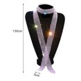 thumbnail image 3 of CSChome Men Tie Men Tie - Long Adjustable Hollow Out Lightweight Dance Stage Show Performance, 3 of 7
