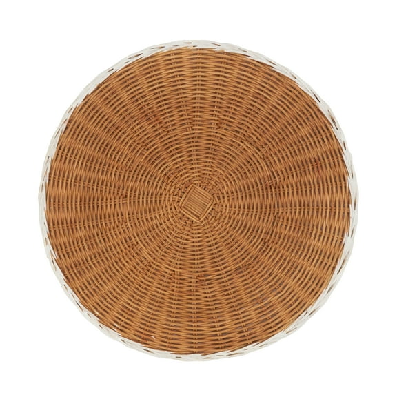 Saro Lifestyle Earthy Blend Two-Tone Rattan Placemat (Set of 4)
