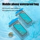thumbnail image 5 of Xihbxyly Bolsa Impermeable para Teléfono, Certificación Ipx8, Pvc Transparente, Táctil, Fotografía Hd, Ideal para Natación, Rafting, Aguas Termales y Aventuras En La Playa. Azul, Amarillo y Blanco. T, 5 of 6