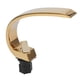 thumbnail image 5 of Grifo de agua para lavabo bajo encimera con diseño curvo G1/2, grifo mezclador frío y caliente para lavabo de un solo orificio, dorado, 5 of 14