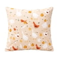 thumbnail image 2 of Thanksgiving Throw Pillow Fall Harvesting Cushion, Soft Linen Velvet Pillow with Pumpkin Maple Leaf Print for Sofa Couch Decor, 2 of 7