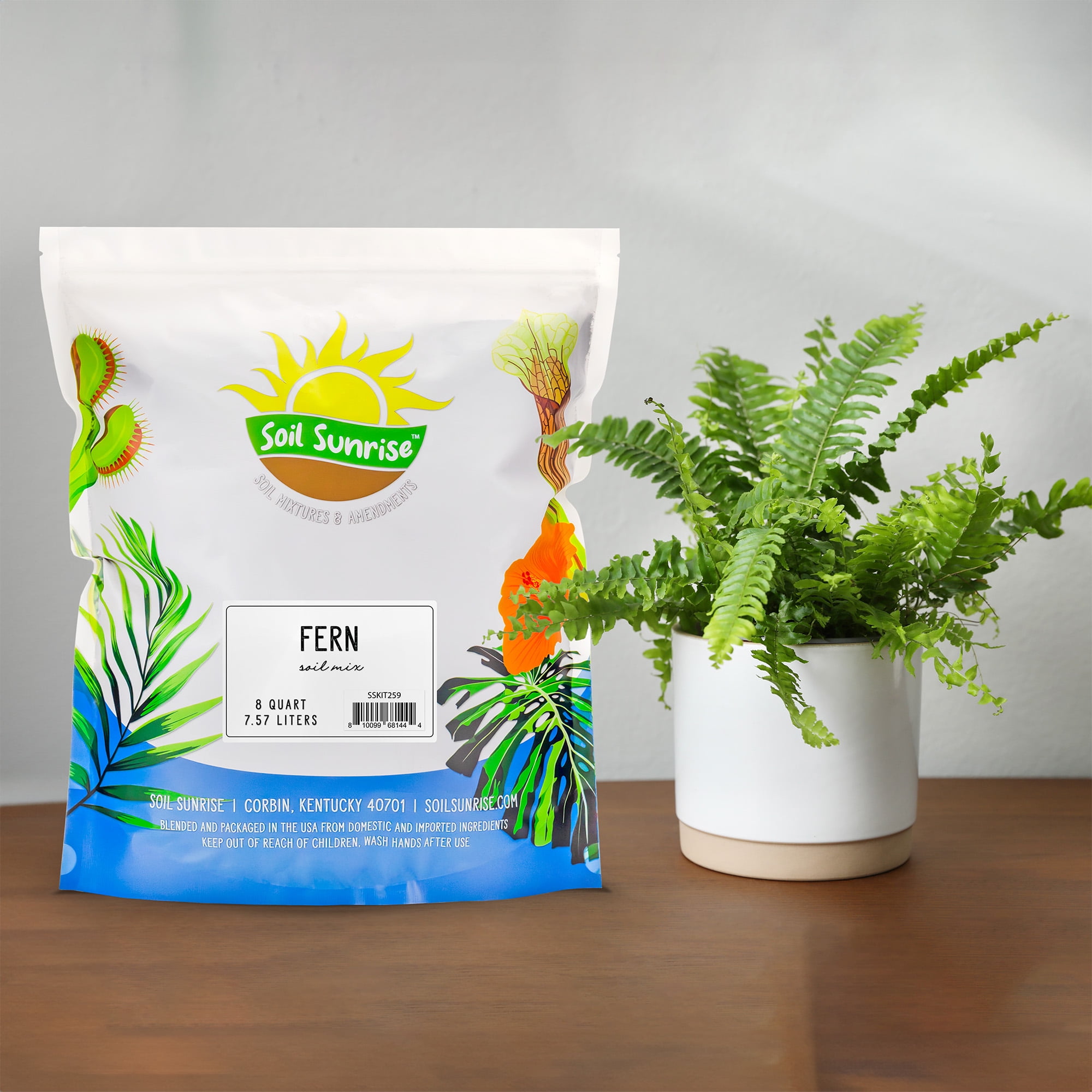 Fern Plant Potting Soil Mix (8 Quarts), Custom Hand Blended Mixture for  Indoor/Outdoor Container Gardening - Walmart.com