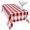 Red, variant on Farmhouse Buffalo Plaid Table Cloth Waterproof Tablecloths, Red White Checkered Tablecloth Dining Table Cover for Kitchen Party Tabletop Outdoor, Rectangle Tablecloth 60x120 Inch