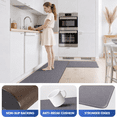 thumbnail image 3 of Behome 2 Pack Kitchen Mats, Cushioned Anti Fatigue Rugs, Non-Slip Waterproof Comfort Standing Mats for Kitchen, Office, and Floor, 17.3"x30"+17.3"x47", Grey, 3 of 7