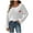 White, variant on XMMSWDLA Women's Love Heart Pullover Sweater Long Sleeve Crewneck Sweater Oversized Knit Sweater