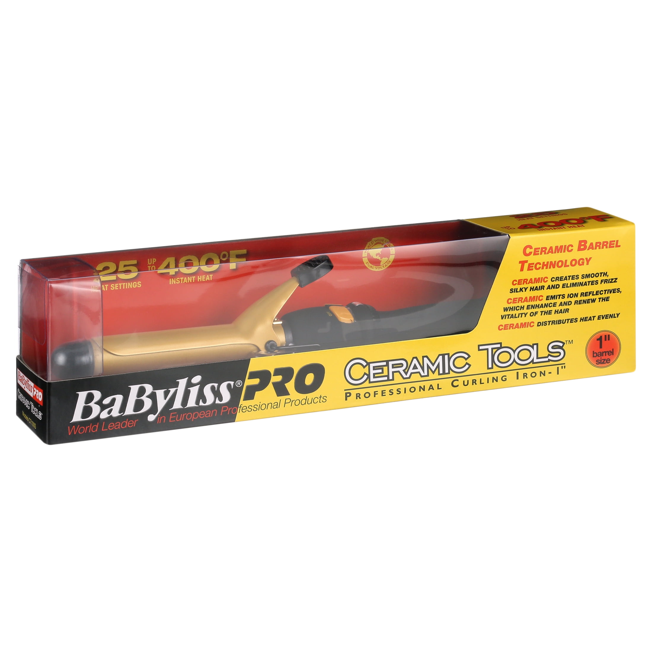 BaBylissPRO Ceramic Tools 1" Spring Curling Iron