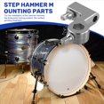 thumbnail image 4 of Tambor Jazz Drum Pedal Simple Conjunto de Montaje de Martillo Escalonado Piezas Accesorios para Martillo Escalonado Plata, 4 of 9