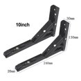thumbnail image 1 of 2 Pcs Triangle Angle de Pliage Support Lourd Mural Réglable Monté, 1 of 7