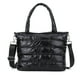thumbnail image 1 of Bolso Hobo de plumón para mujer bolso de mano versátil con gran capacidad bolso de compras de invierno, 1 of 9
