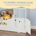 thumbnail image 6 of 2-Tier Kids Bookshelf and Toy Storage with Toy Storage & Motion Sensor Light, 36.6" Wide Wooden Bookcase for Nursery, Playroom & Bedroom, Storage Cabinet with Anti-Tip Device, Easy Assembly, 6 of 7