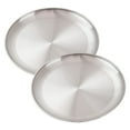 thumbnail image 1 of 2Pcs Stainless Steel Camping Plate Round Tableware for Camping Kitchen Party 17X1.4cm, 1 of 7