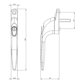 thumbnail image 2 of Universal Window Handle Inline Locking Espag Double Glazing White 40mm, 2 of 4