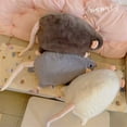 thumbnail image 6 of chaungfeng Jumbo Rat Plush Pillow - 13.78 Inch Soft Stuffed Animal with Ultra-Soft Plush Fabric, Cute Cartoon Design for Bed, Sofa, and Room Decor (White), 6 of 6