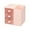 Pink, variant on LYINGF Plastic Desk Organizer for Office Supplies and Desk Accessories with 3 Drawers for Desktop Storage,Desk Organization for Home,Office,Study, Workstation for Pens,Clips,Notes,Small Items 