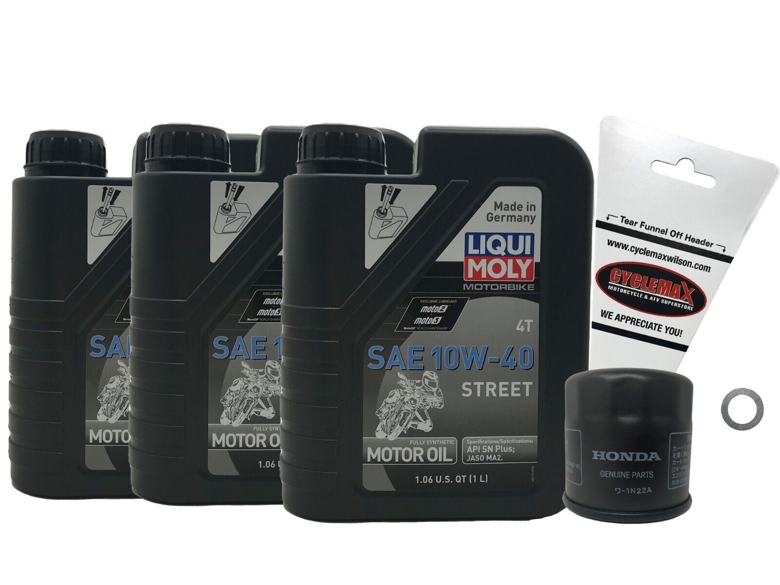 Can-Am OEM 5W-40 Full Synthetic Oil Change Kit For Rotax 600cc ACE Engine (Ryker) - Includes Oil, Filter, Seals (Part 9779298)