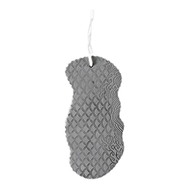 Esponja exfoliante suave, esponja de baño para ducha de niños y adultos, esponja para piel muerta Gris