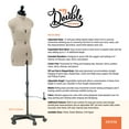 thumbnail image 4 of Dritz My Double Designer Dress Form with Adjustable Tri-Pod Stand, Petite, 4 of 4