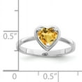 thumbnail image 2 of Primal Gold 14 Karat White Gold 6mm Heart Citrine Ring, 2 of 4