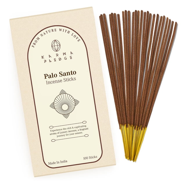 Varillas de incienso Palo Santo KARMAPLEDGE Organic 100 varillas