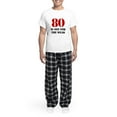 thumbnail image 5 of CafePress - 80Th Birthday Gag Gift Men's Light Pajamas - Men's Light Loose Fit Cotton Pajama Set, 5 of 7
