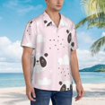 thumbnail image 6 of Uemuo Cute Panda Printed Regular Fit Short Sleeve Casual Hawaiian Shirt for Men,Aloha shirt,Tropical shirt,Floral print shirt,Vacation Beach shirt-Medium, 6 of 9