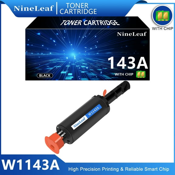 NineLeaf 143A Compatible Toner Reload Kit Replacement for HP W1143A 143A Black Toner cartridge use for Laser Neverstop 1001nw Printer MFP 1202w 1202nw 1201n Printers(1 Pack,2500 Pages)