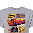thumbnail image 3 of Disney Cars - Lightning McQueen Best Trophies - Juniors Cropped Cotton Blend T-Shirt, 3 of 5