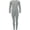 Grey, variant on Only Boys Kid's Waffle Thermal Long Underwear 2-Piece Set