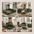 thumbnail image 3 of BELHOME 5-in-1 Convertible Sofa Bed, 78.8" Sleeper Sofa Boneless Couch with Side Pockets, Folding Floor Sofa Compression Sofa for Living Rooms No Assembly Required, 3 of 10
