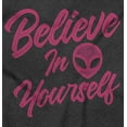 thumbnail image 2 of Cute Inspirational Motivation Alien Women Crewneck Sweatshirt Brisco Brands 2X, 2 of 6