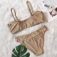 thumbnail image 5 of Conjunto de Bikini cruzado de concha para mujer, traje de baño rosa con cadena de realce, microbañador Sexy con Tanga para playa, 2024, 5 of 5