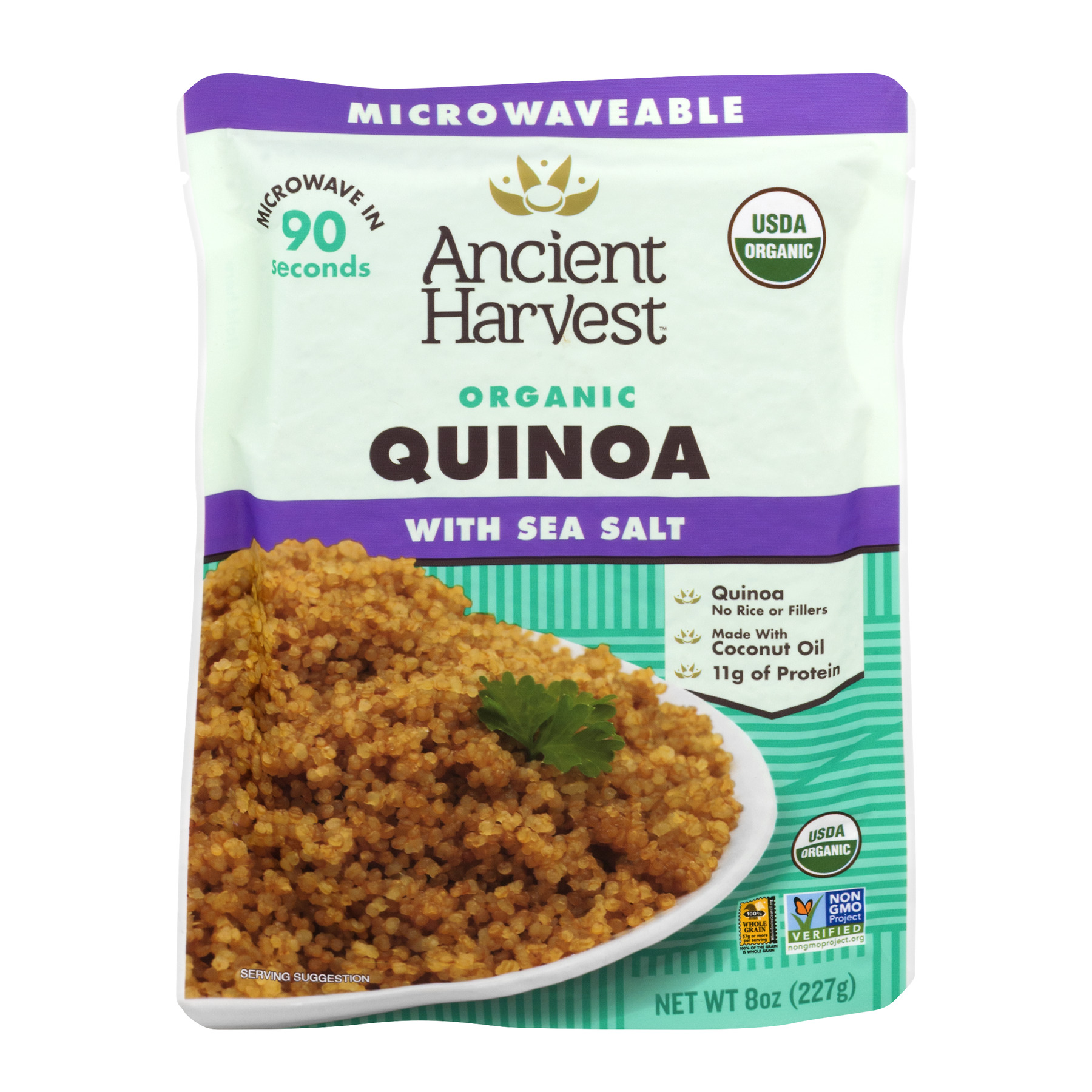 Ancient Harvest HeatandEat Organic Quinoa with Sea Salt, 8oz