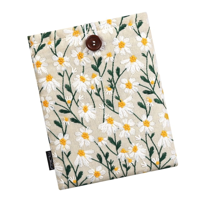 Funda MoKo bordada Daisy de 6 a 7 pulgadas para Kindle
