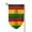 Fillet, variant on Garden Flag Vintage Bolivian Flag Double Sided Small Yard Holiday Garden Flag for Outside Decor 12.5x18 Inch Fillet