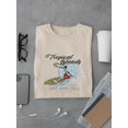 thumbnail image 3 of Tropical Island Surf Vibe T-Shirt Men -Image by Shutterstock, Male Small, 3 of 4