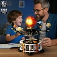thumbnail image 4 of Joycrown Solar System Building Set with Light, Rotatable STEM Educational Toys with 8 Planets, Electric Manual Mode Spinning Space Toys for Astronomy Learning, Gift for Boys Girls Age 6-12(1282pcs), 4 of 8
